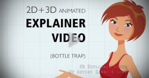 2D EXPLAINER VIDEO | 3D Product (Bottle Trap) Advertisement This is a 2D explainer video Animation +3D product “ZEZ BOTTEL TRAP”.  One of my client/customer wanted me to create this shot for his project.  SIZE: FULL HD  Created by © Kamal Nishad. All rights reserved. kamalnishad.com