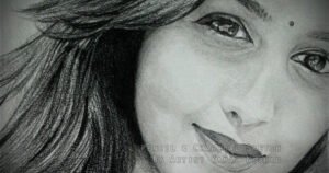 A BEAUTIFUL GIRL HS | Pencil & Charcoal Sketch This is a Handmade Pencil & Charcoal Sketch “HS”.  Created by © Kamal Nishad. All rights reserved. kamalnishad.com