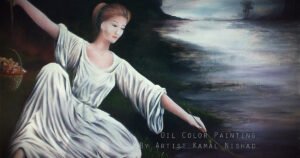A FLOWER PICKING GIRL – by Artist Kamal Nishad +91 9501247988_ 1200 x 630