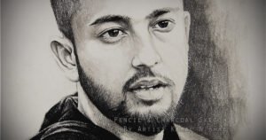 A HANDSOME GUY | Pencil & Charcoal Sketch This is a Handmade Sketch made with Pencil & Charcoal “A HANDSOME GUY”.  One of my client/customer (FEMALE) wanted me to draw his portrait for his birthday gift.  SIZE: A3  Created by © Kamal Nishad. All rights reserved. kamalnishad.com
