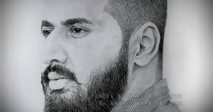 A MAN PORTRAIT | Pencil & Charcoal Sketch This is a Handmade Sketch made with Pencil & Charcoal “A MAN PORTRAIT”.  One of my client/customer (GIRL) wanted me to draw her “Special One’s” portrait for his birthday gift.  SIZE: A3  Created by © Kamal Nishad. All rights reserved. kamalnishad.com