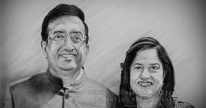 ANNIVERSARY COUPLE | Pencil & Charcoal Sketch Title : ANNIVERSARY COUPLE Medium : Pencil & Charcoal Sketch Size : A3 Paper size (Sketch size 18.5 x 23.7 cm*) Artist : Kamal Nishad    This is a Handmade/hand-drawn Sketch made with Pencil & Charcoal “ANNIVERSARY COUPLE”.  This is a Gift from One of my Client to his parents. ?  SIZE: Paper size A3 (work area 11.7 x 16.5 inches *estimated)  Created by © Kamal Nishad. All rights reserved. kamalnishad.com