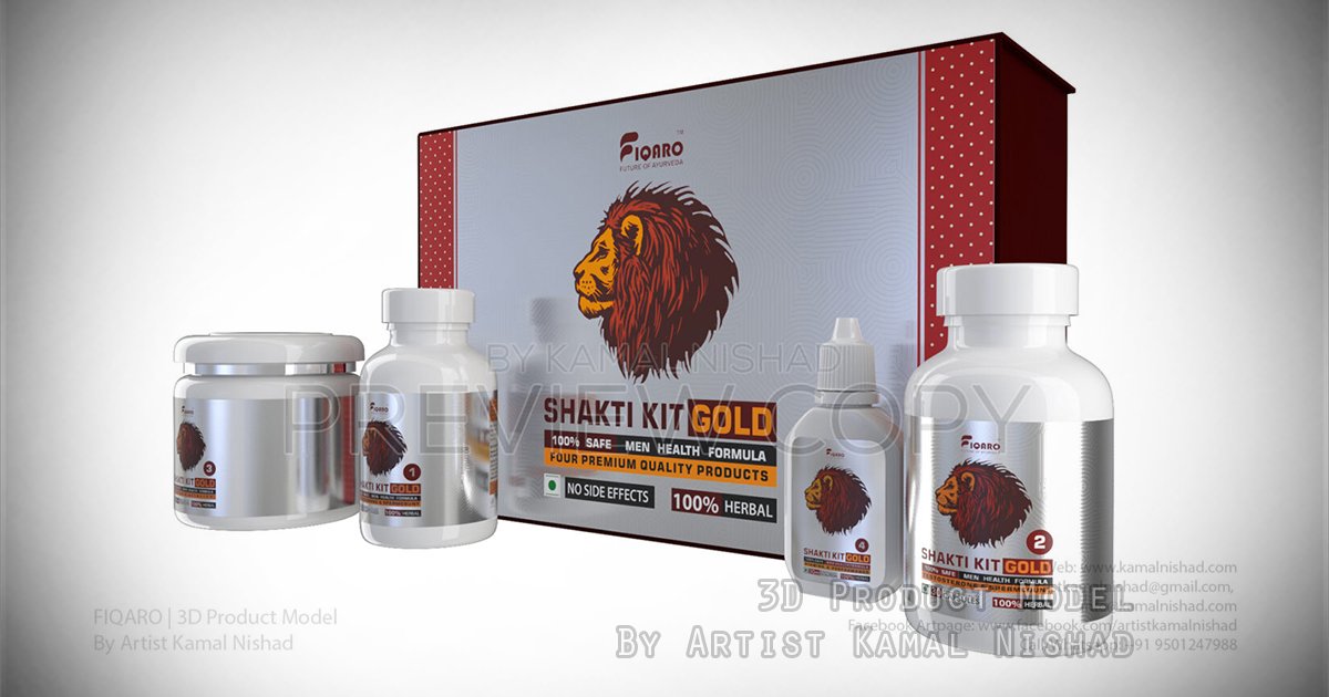 SHAKTI KIT GOLD | 3D Product Model SHAKTI KIT GOLD – (Medical Product) – 3D Product Model by Artist Kamal Nishad