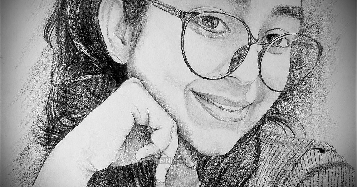 THAT SMILE | Pencil & Charcoal Sketch Title : THAT SMILE Medium : Pencil & Charcoal Sketch Size : A3 Paper size (Sketch size 29.7 x 42.0 cm*) Artist : Kamal Nishad This is a Handmade/hand-drawn Sketch made with Pencil & Charcoal “THAT SMILE”. This is a Gift from One of my Client to her friend. ? SIZE: Paper size A3 (work area 11.7 x 16.5 inches *estimated) Created by © Kamal Nishad. All rights reserved.