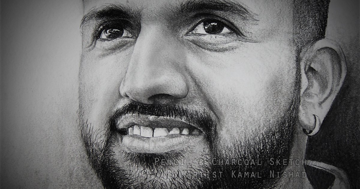 A-HAPPY-MAN-pencil-and-charcoal-sketch-by-Artist-Kamal-Nishad-www.kamalnishad.com-91-9501247988_-1200-x-630