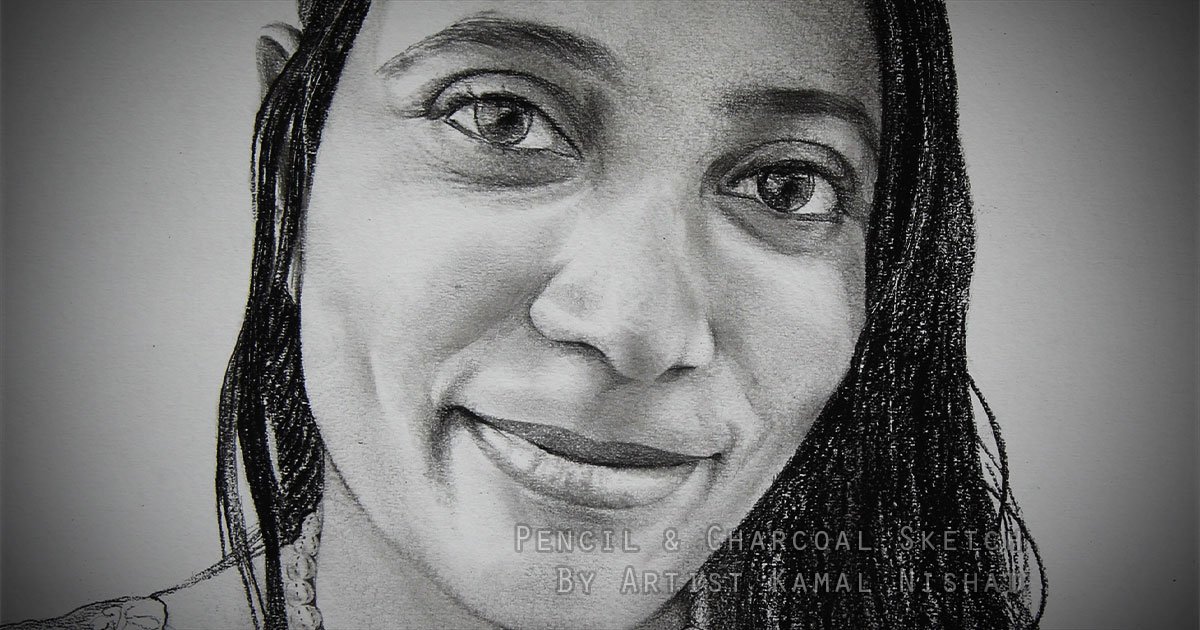 GRACE-Pencil-and-Charcoal-Sketch-by-Artist-Kamal-Nishad-www.kamalnishad.com-91-9501247988-Thumbnail_1200-x-630