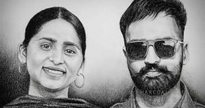 GENTLE MOMENTS _ Pencil & Charcoal Sketch – by Artist Kamal Nishad +91 9501247988_1200 x 630 IMAGE THUMBNAIL_